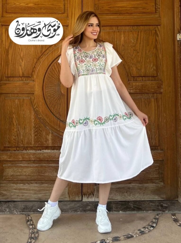 فستان شانيل قطني حريمي – قطن معالج ومقاسات حتى 120 كيلو